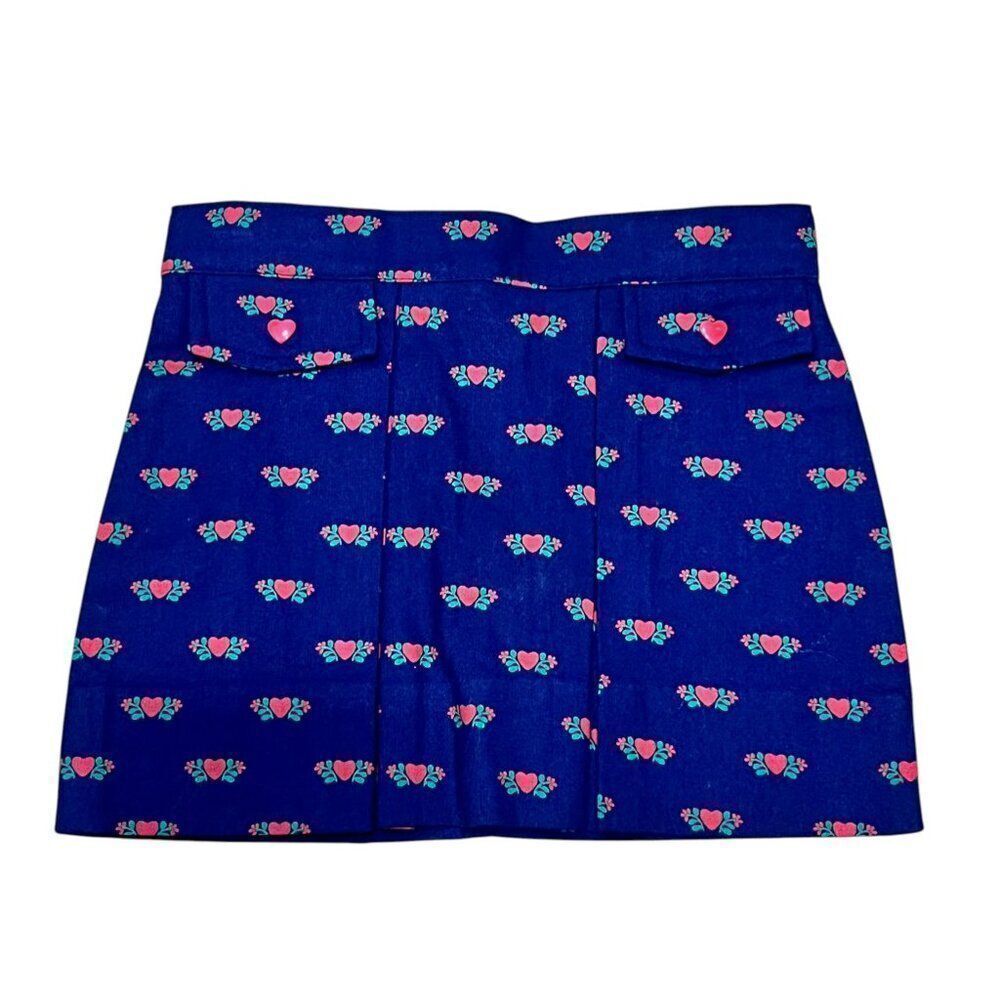 NWT! The Beaufort Bonnet Company TBBC Navy Perrin Pleated Heart Skirt Size 3T